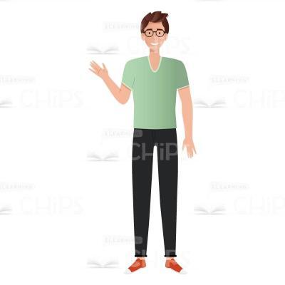 Good-looking Young Man Vector Character for Animation-0