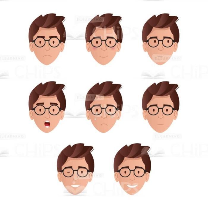 Good-looking Young Man Vector Character for Animation-61761
