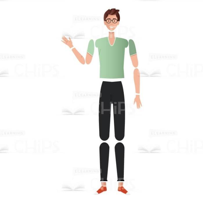 Good-looking Young Man Vector Character for Animation-61763