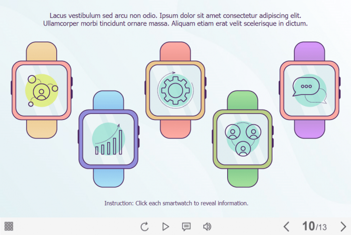 Icons on Smartwatches — Storyline 3 / 360 Template-61557