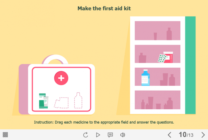 First Aid Kit Quiz — Captivate Template-61221