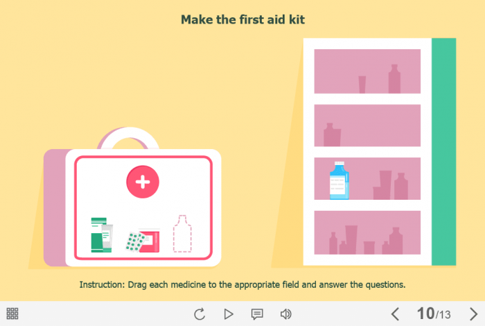 First Aid Kit Quiz — Captivate Template-61223