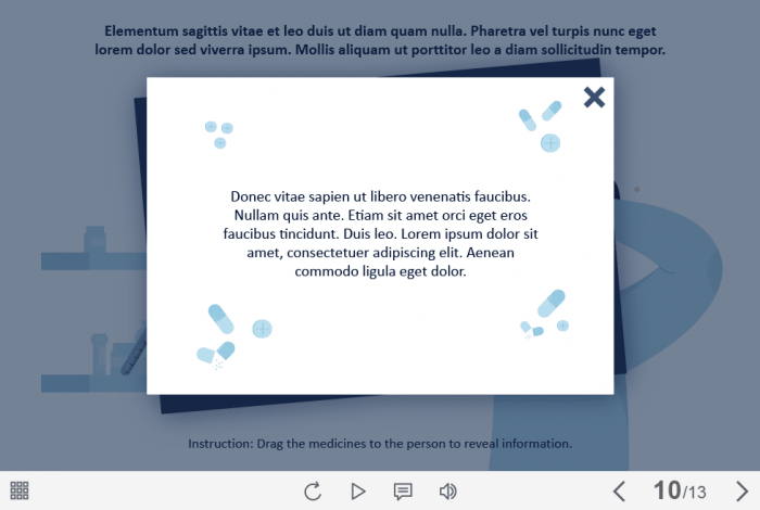 Draggable Medicines — Captivate Template-61228