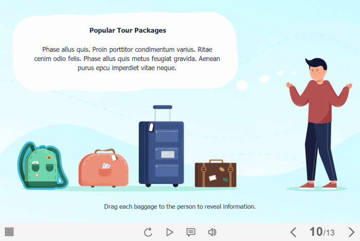 Draggable Baggages — Storyline 3 / 360 Template-61573