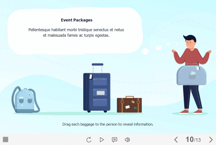 Draggable Baggages — Storyline 3 / 360 Template-61575