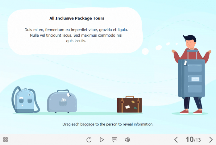 Draggable Baggages — Storyline 3 / 360 Template-61576