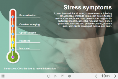 Stress Symptoms Timeline — Lectora Template-0