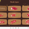 Cards with Steak Types — Lectora Template-61619