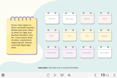 Interactive Calendar of Events — Storyline 3 / 360 Template-0
