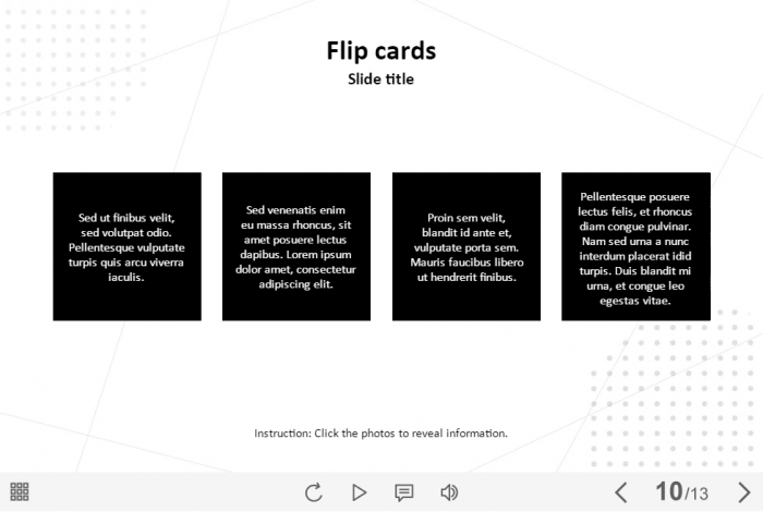 Square Flip Cards — Storyline Template-61906