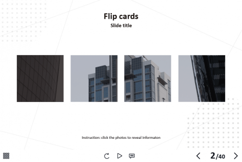 Square Flip Cards — Captivate Template-62061