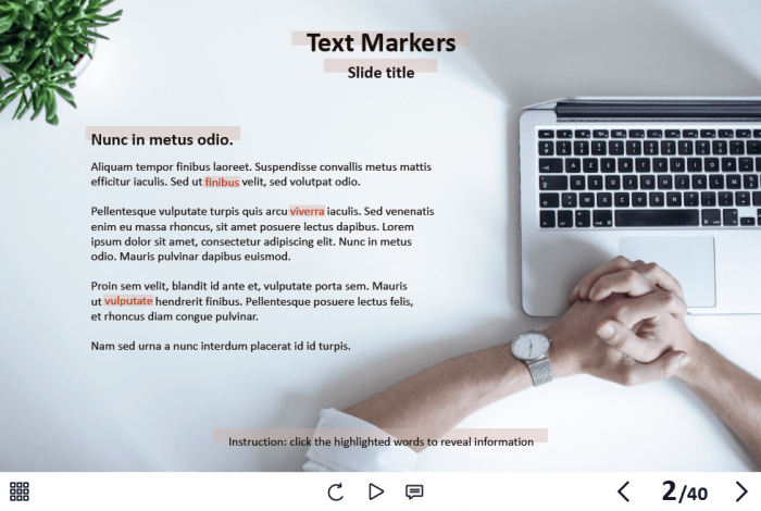 Text Markers — Captivate Template-0
