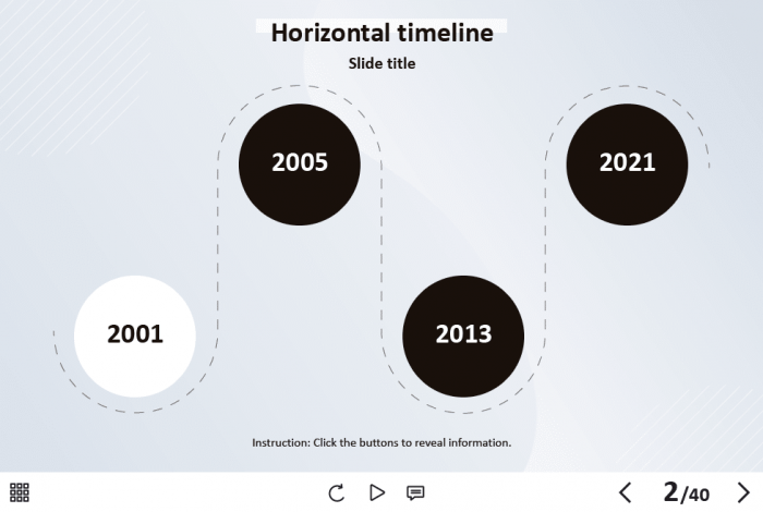 Horizontal Timeline — Captivate Template-62084
