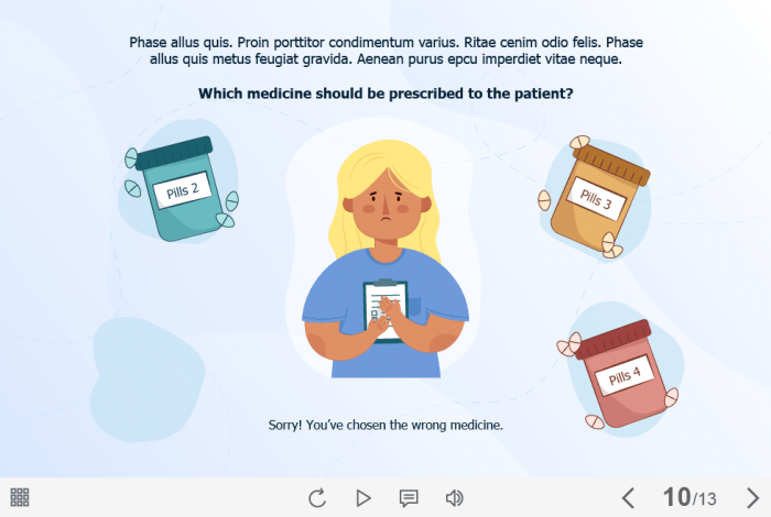 Medicines Quiz — Captivate Template-61696