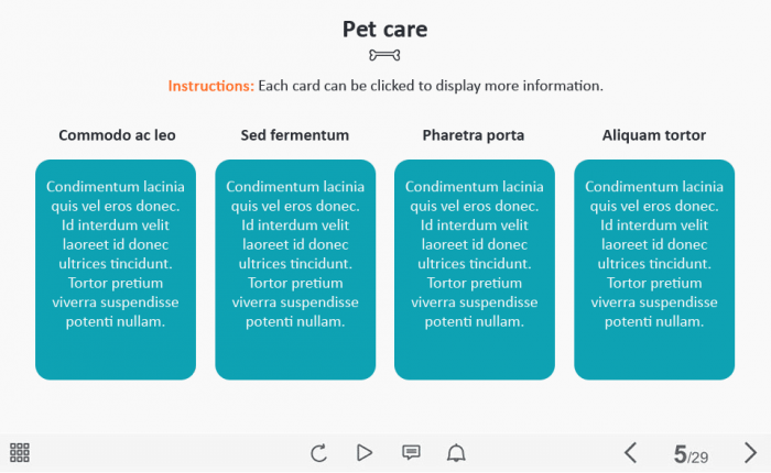 Pet Flip Cards — Captivate Template-62699