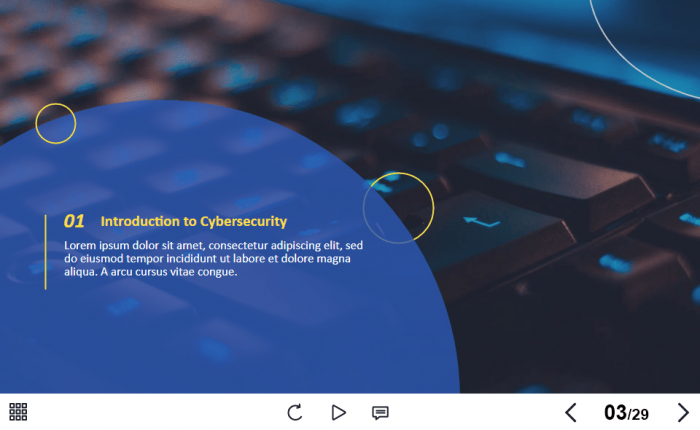 Cyber Security Course Starter Template — Trivantis Lectora -62501