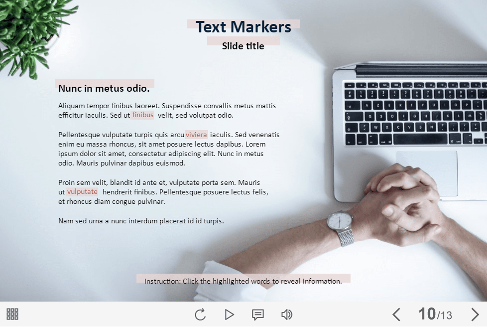 Text Markers — Storyline Template-0