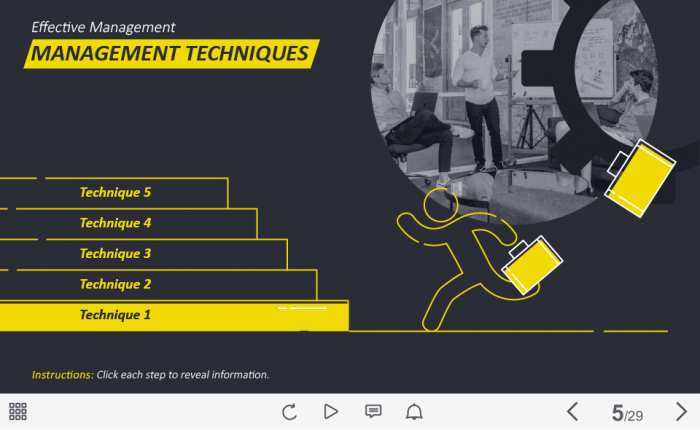 Management Technique Steps — Captivate Template-0