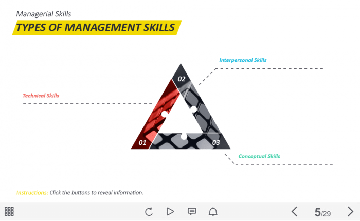 Management Skill Buttons — Captivate Template-63030