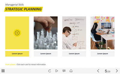 Strategic Planning Flip Cards — Captivate Template-63034