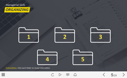 Five Folder Buttons — Captivate Template-0