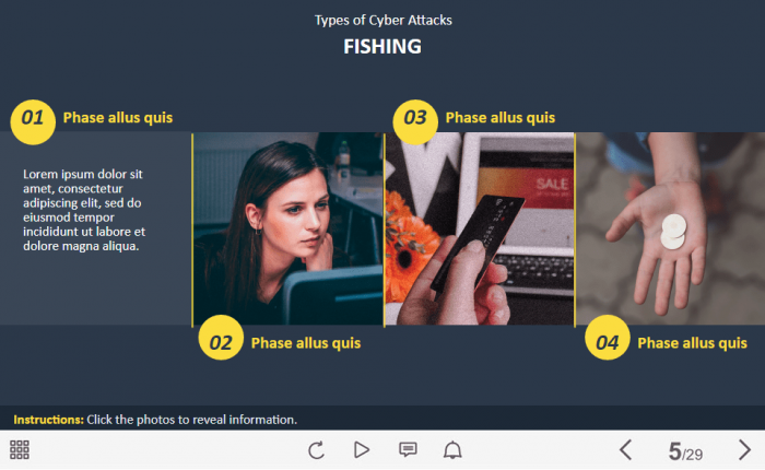 Fishing Types — Lectora Template-62564
