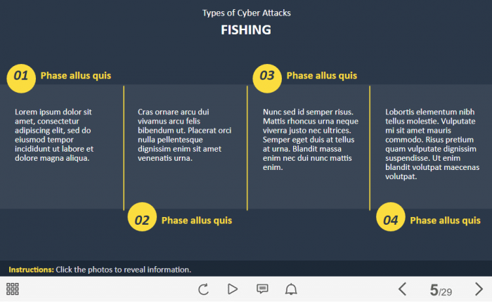 Fishing Types — Lectora Template-62566