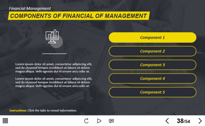 Management and Finances Course Starter Template — Trivantis Lectora-63380