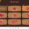 Cards with Steak Types — Captivate Template-63199