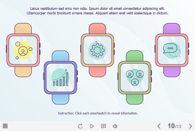 Icons on Smartwatches — Captivate Template-63238