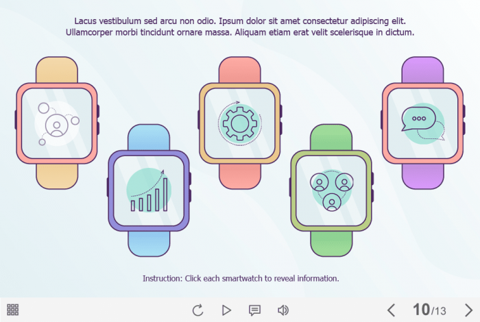 Icons on Smartwatches — Captivate Template-63240