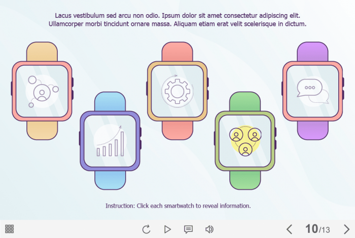Icons on Smartwatches — Captivate Template-63242