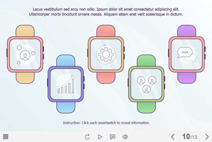 Icons on Smartwatches — Captivate Template-63244