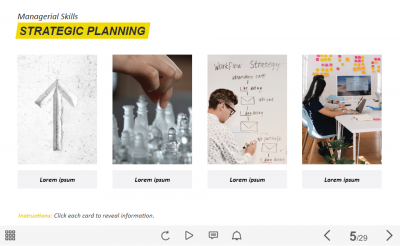 Strategic Planning Flip Cards — Lectora Template-0