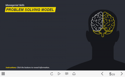 Problem Solving Model Buttons — Lectora Template-63476