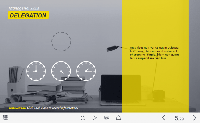 Clickable Clocks — Lectora Template-0