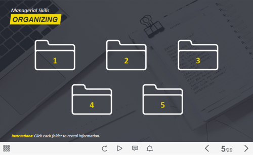 Five Folder Buttons — Lectora Template-0