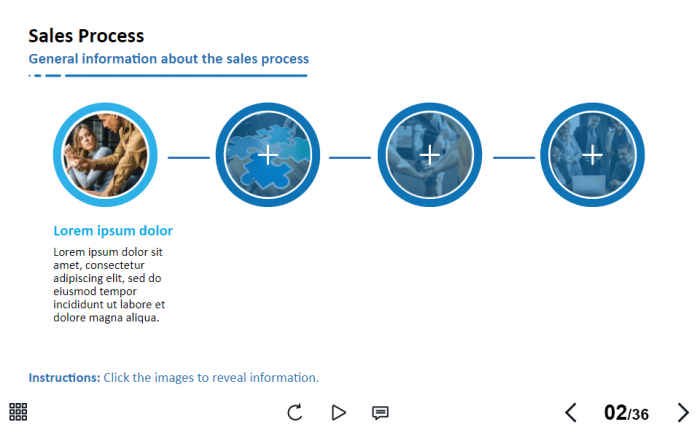 Clickable Circles — Lectora Template-63765