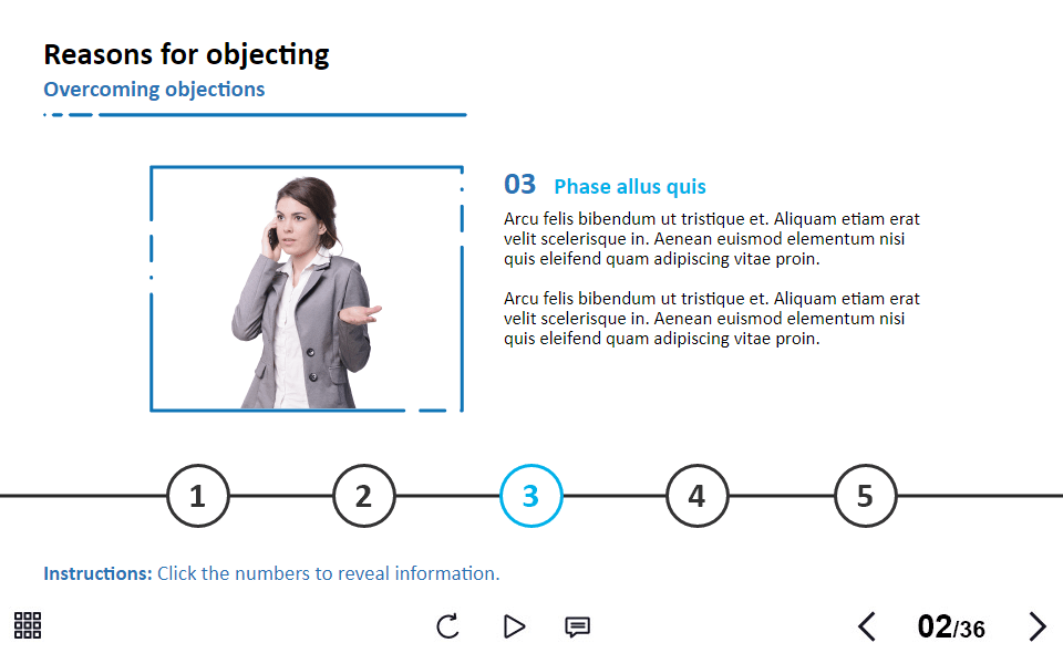 Five Round Buttons — Lectora Template-63806 Five Round Buttons — Lectora Template-63806