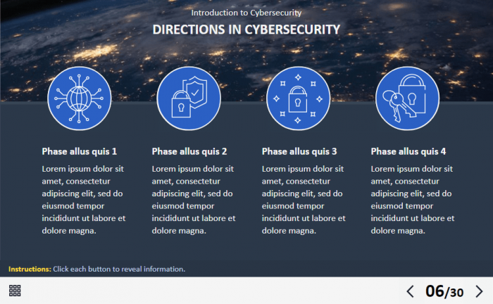Cyber Security Course Starter Template — Ispring Suite / PowerPoint-62262