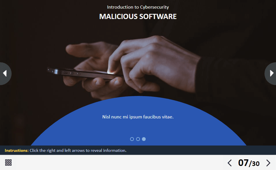 Cyber Security Course Starter Template — Ispring Suite / PowerPoint-62264 Cyber Security Course Starter Template — Ispring Suite / PowerPoint-62264