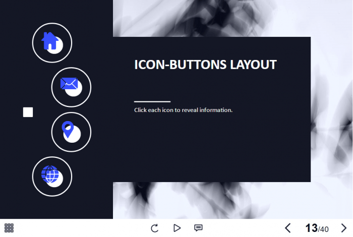 Four Buttons with Icons — Storyline 3 / 360 Template-0
