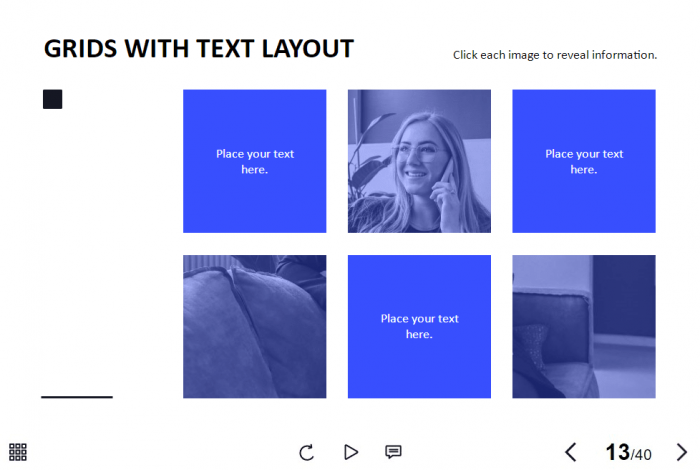Image and Text Grid — Storyline 3 / 360 Template-60329