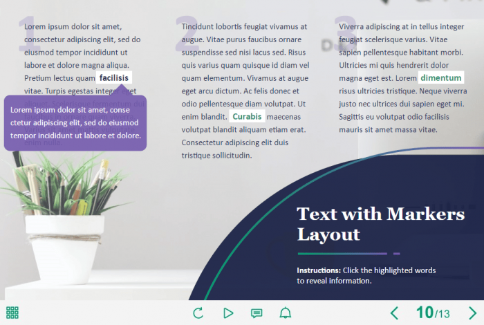 Text Markers — Storyline Template-63938