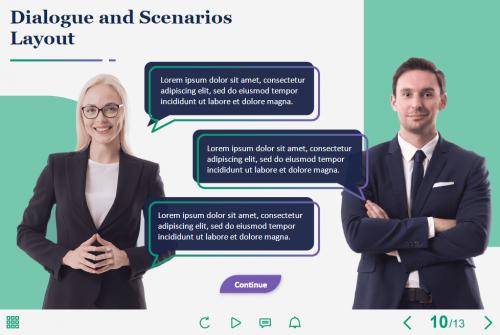 Cutout Characters Dialogue — Storyline Template-63945