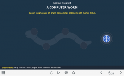 Computer Worm Destruction — Captivate Template-0