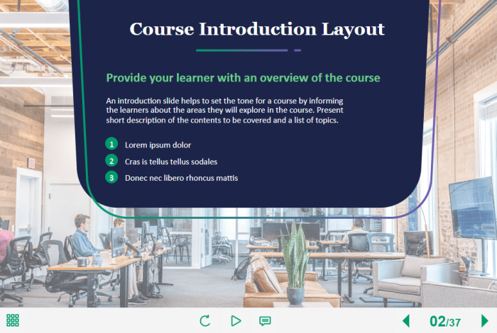 Common Business Course Starter Template — Trivantis Lectora-64199
