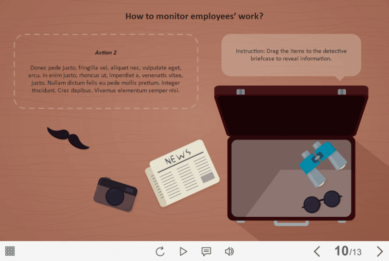 Detective Suitcase — Storyline Template eLearningchips