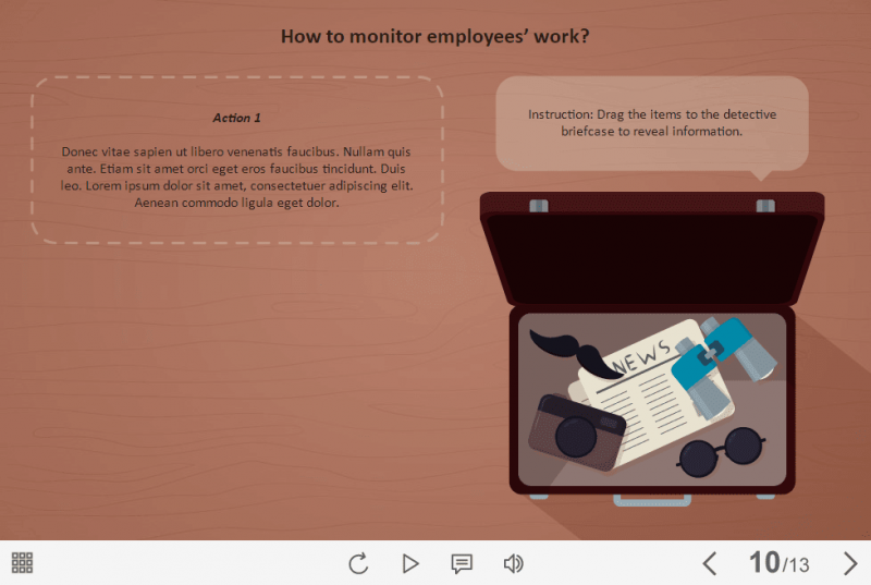 Detective Suitcase — Storyline Template eLearningchips