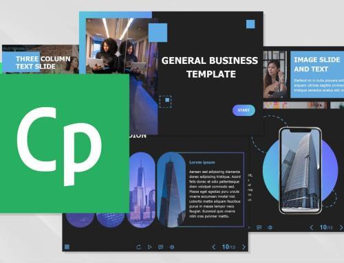 October 19, 2022 Library Update: Dark Theme Business Course Starter Template for Adobe Captivate